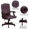 Merrick Lane Versailles High Back Tufted Home Office Chair With Height Adjustment And 360° Swivel